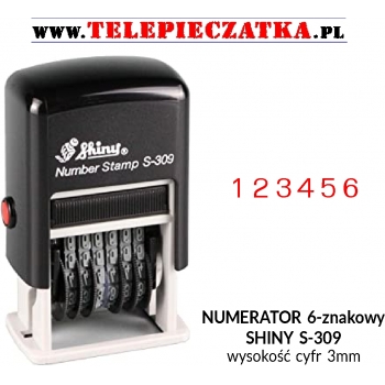 SHINY NUMERATOR 6-ZNAKOWY  S-309