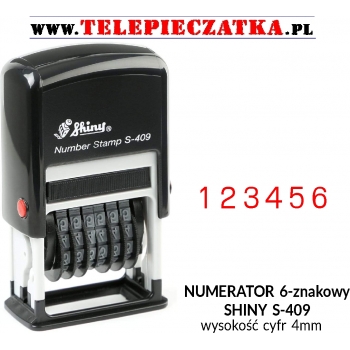 SHINY NUMERATOR 6-ZNAKOWY  S-409